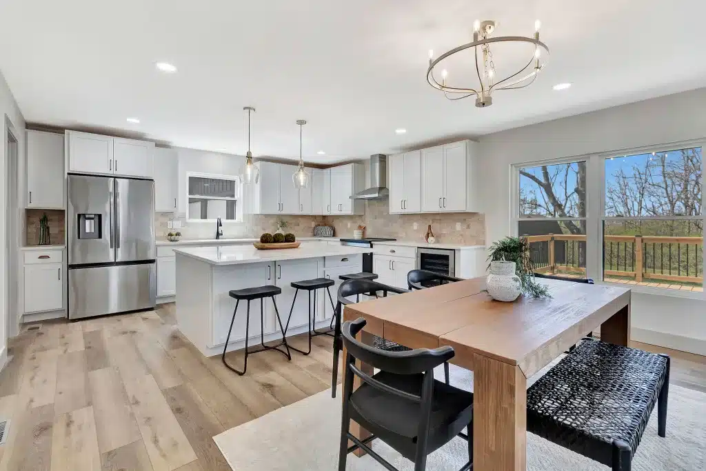 Cincinnati listing kitchen photo—reminder to keep inspection and appraisal contingencies in the Ohio purchase agreement.